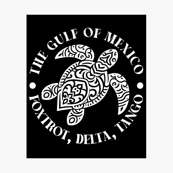 Item preview, Foxtrot Delta Tango Gulf Of Mexico Sea Turtle designed and sold by wtfbba.