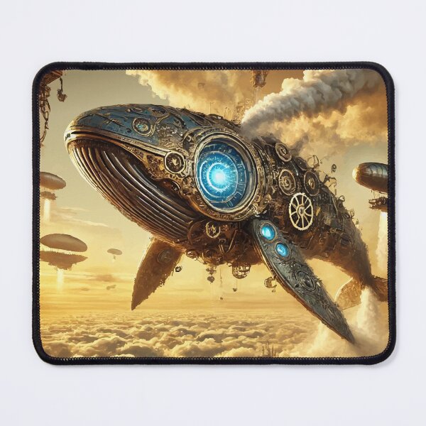 Item preview, The Sky Leviathan: Steampunk Whale in the Clouds designed and sold by AbstractAnom.