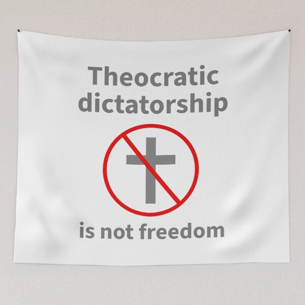 Item preview, Theocratic dictatorship is not freedom  designed and sold by Rachel the Artist .