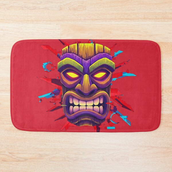 Item preview, Tribal Tiki Mask Cyberpunk Explosion designed and sold by ethnicdigital.