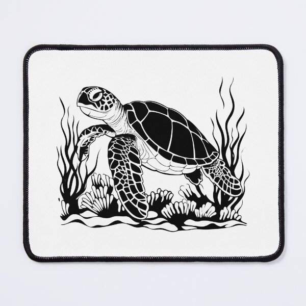 Item preview, Green Sea Turtle Tortoise Ocean Marine Underwater Reef Coral designed and sold by inkoutninja.