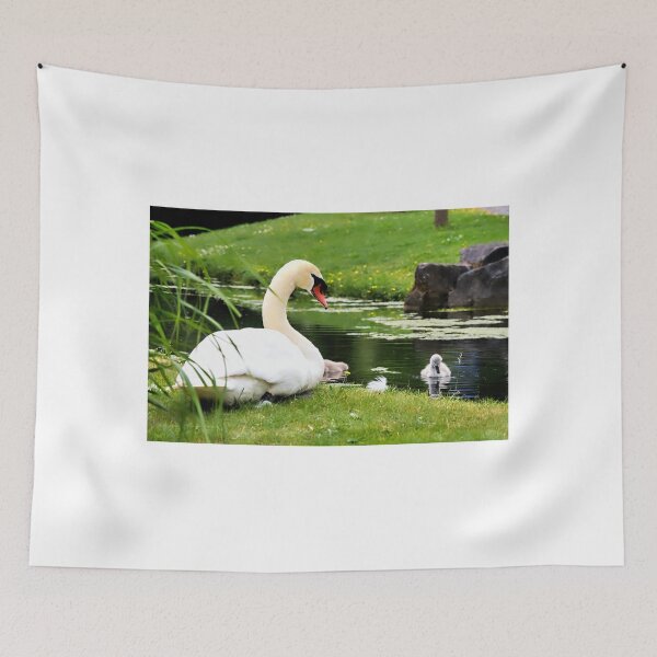 Item preview, Mama Swan Watching Her Babies designed and sold by Dorset Girl.
