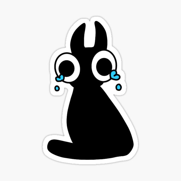 Item preview, Sad Black Cat designed and sold by GoldNightshaade.