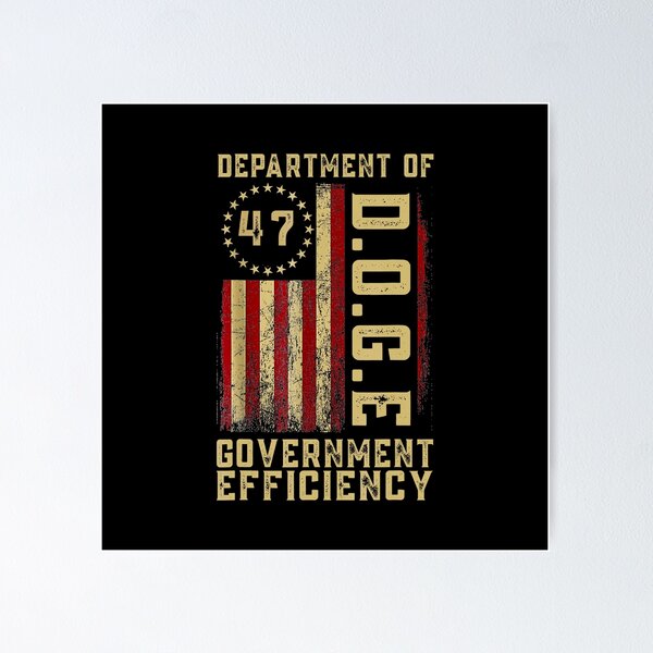 Item preview, Doge Department Of Government Efficiency D.O.G.E.  Us Flag  designed and sold by Thogadaremo.