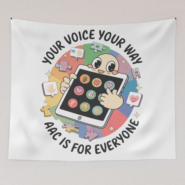 Item preview, Your Voice Your Way AAC Is For Everyone AAC Advocate, SLP, SPED, OT, PT designed and sold by WhimsyVox.