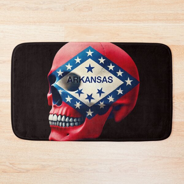 Item preview, Arkansas Flag Skull designed and sold by WilAugusta.
