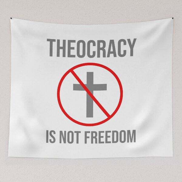 Item preview, Theocracy is not freedom. designed and sold by Rachel the Artist .