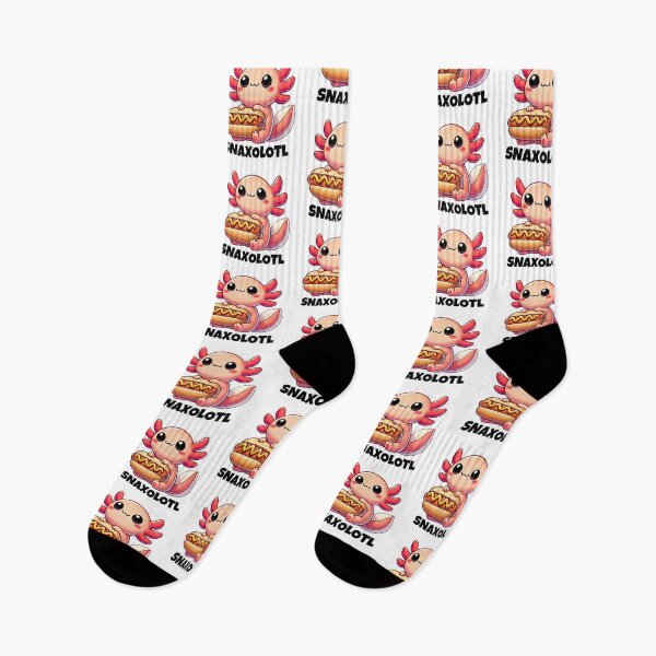 Item preview, Snaxolotl Funny Axolotl Eating Hot Dog designed and sold by SaavedraDesign.