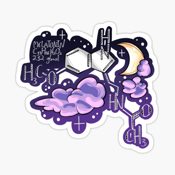 Artikel-Vorschau von Chemische Struktur von Melatonin, designt und verkauft von ChemBoutiques.