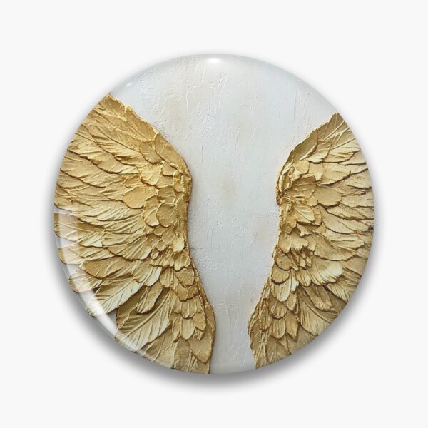 Item preview, Angel wings in gold foil on antique paper designed and sold by dcrc.