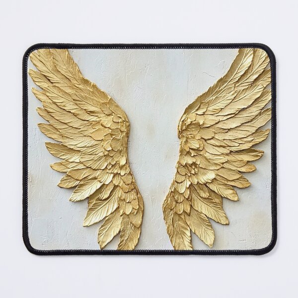 Item preview, Angel wings in gold foil on antique paper designed and sold by dcrc.