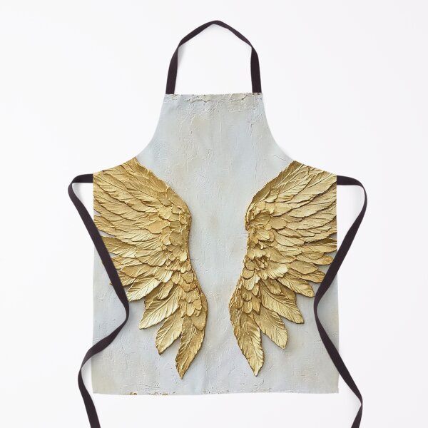 Item preview, Angel wings in gold foil on antique paper designed and sold by dcrc.