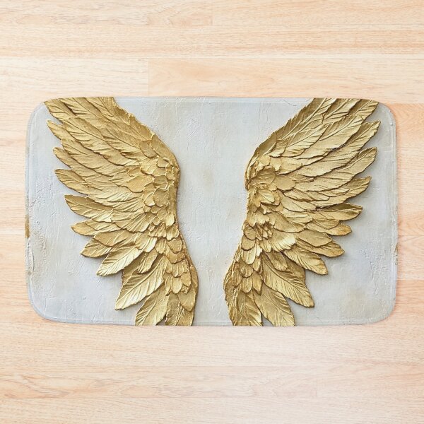 Item preview, Angel wings in gold foil on antique paper designed and sold by dcrc.