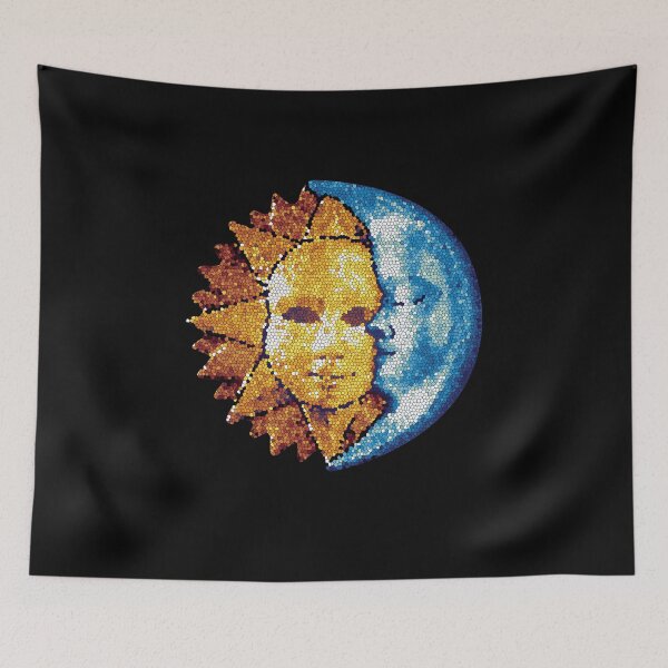Item preview, Sun and Moon in Stunning Mosaic Style designed and sold by TurtleDojo.