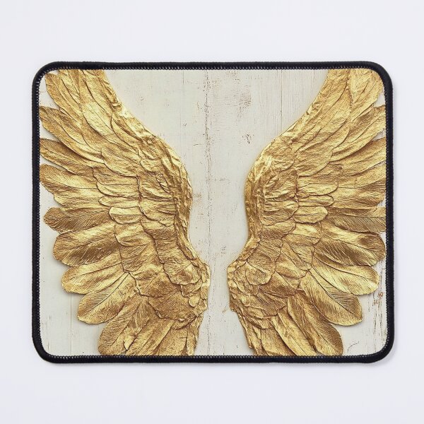 Item preview,  Angel wings in gold foil on antique paper designed and sold by dcrc.