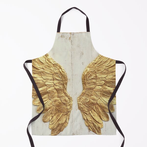 Item preview, Angel wings in gold foil on antique paper designed and sold by dcrc.
