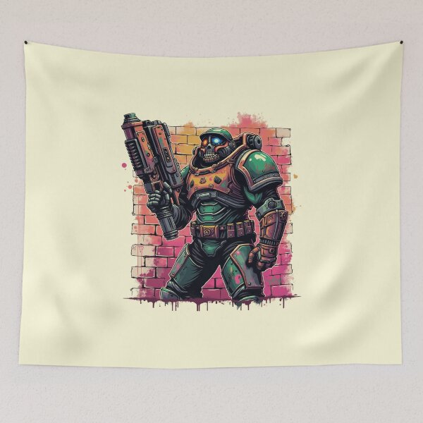 Item preview, Doom Slayer in Graffiti Street Art Style designed and sold by kinsies.