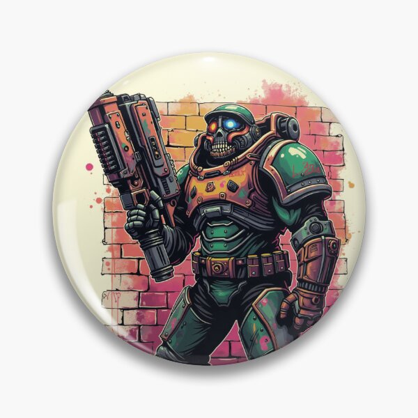 Item preview, Doom Slayer in Graffiti Street Art Style designed and sold by kinsies.