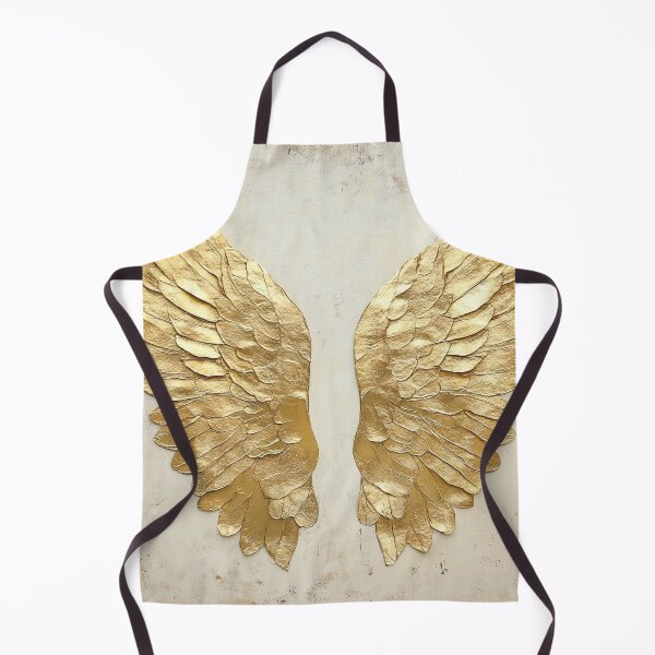 Item preview, angel wings in gold foil on antique paper designed and sold by dcrc.