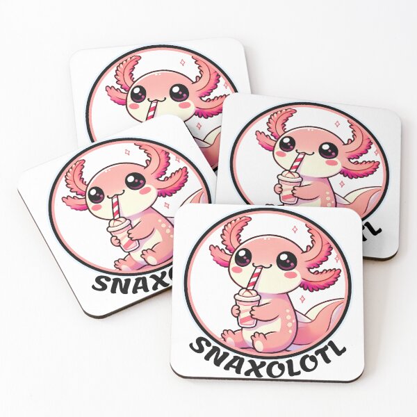 Item preview, Snaxolotl Sticker Kawaii Axolotl With milk shake designed and sold by SaavedraDesign.