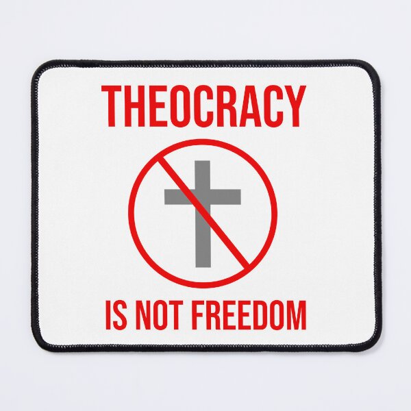 Item preview, Theocracy is not freedom. designed and sold by Rachel the Artist .