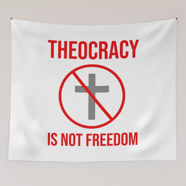 Item preview, Theocracy is not freedom. designed and sold by Rachel the Artist .