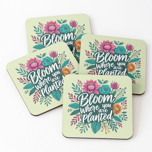 Item preview, Bloom where you are planted, typography designed and sold by maxmaj.