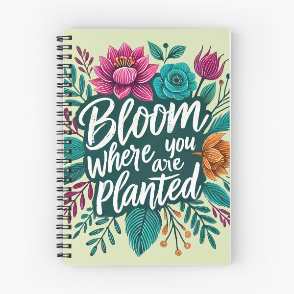 Item preview, Bloom where you are planted, typography designed and sold by maxmaj.