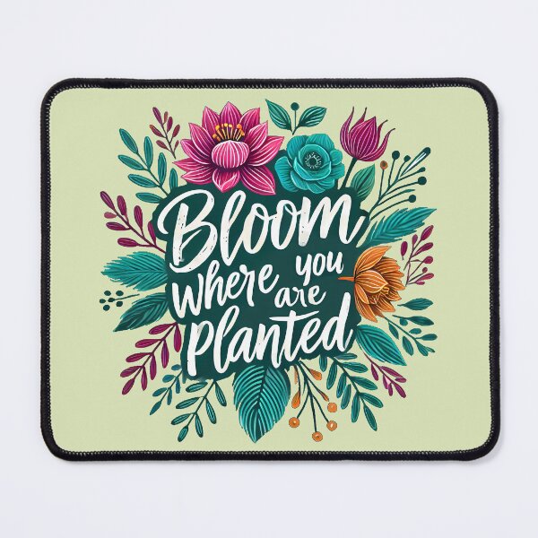 Item preview, Bloom where you are planted, typography designed and sold by maxmaj.