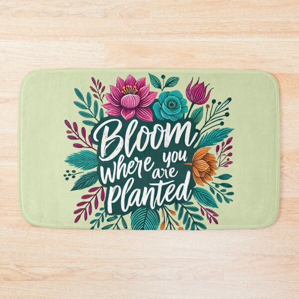 Item preview, Bloom where you are planted, typography designed and sold by maxmaj.