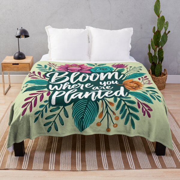 Item preview, Bloom where you are planted, typography designed and sold by maxmaj.
