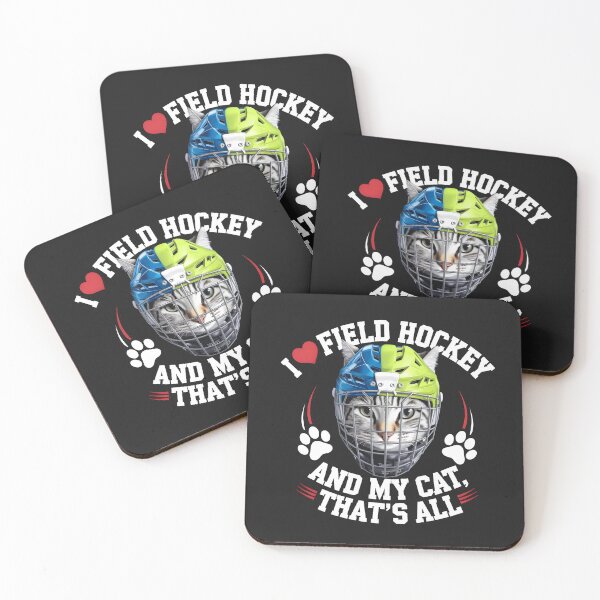 Item preview, I ❤️ Field Hockey and my Cat t-shirt designed and sold by CanvaSnap ⭐⭐⭐⭐⭐.