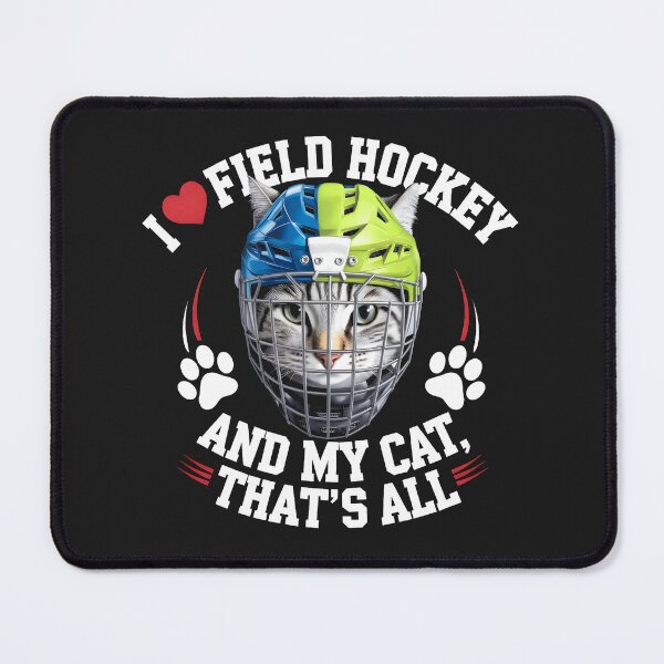 Item preview, I ❤️ Field Hockey and my Cat t-shirt designed and sold by CanvaSnap ⭐⭐⭐⭐⭐.