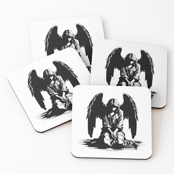 Item preview, Emo Angel Sentimental Sad Guardian Soulful Grieve Mourn  designed and sold by inkoutninja.