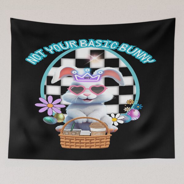 Item preview,  Not Your Basic Bunny – Sassy Coffee Shirt designed and sold by ArtbyCrystal.