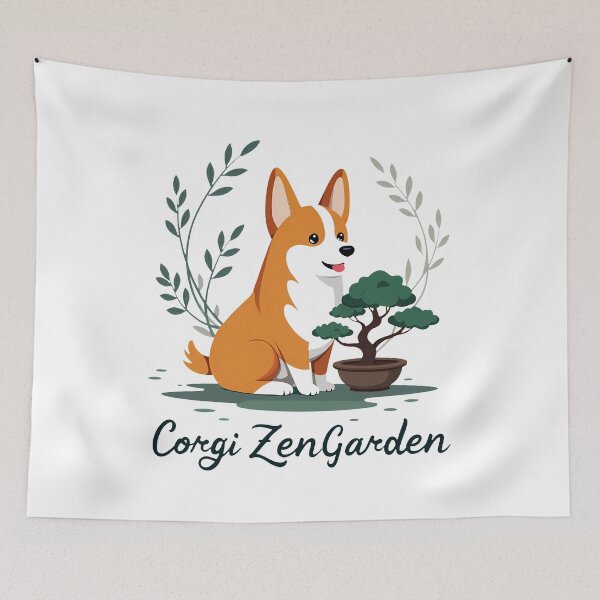 Item preview, Bonsai Gardener Corgi – Corgi ZenGarden Horticultural Calm designed and sold by zoughlal.
