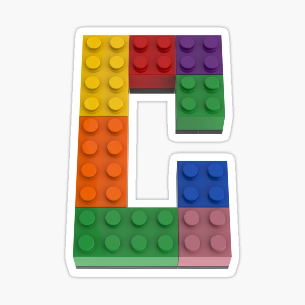 Item preview, Letter C brick tee for all Master Builders designed and sold by Brickification.
