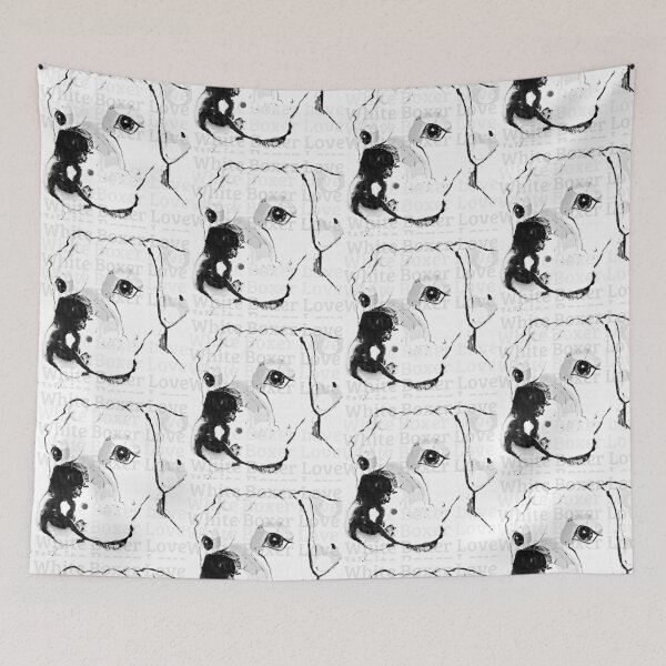 Item preview,  White Boxer Love designed and sold by mirena23.