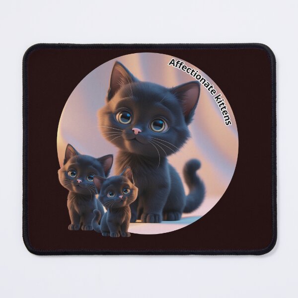 Item preview, Loving and adorable black kittens designed and sold by Veremis.