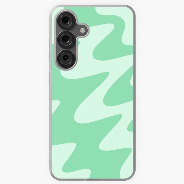Item preview, Green and Mint Green Abstract Modern Swirls designed and sold by JulzPink.