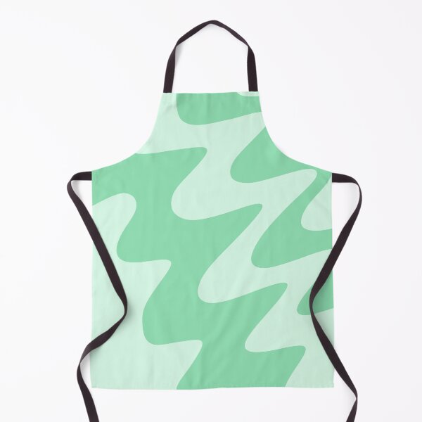 Vista previa del artículo con la obra «Remolinos modernos abstractos en verde y verde menta», diseñado y vendido por JulzPink.