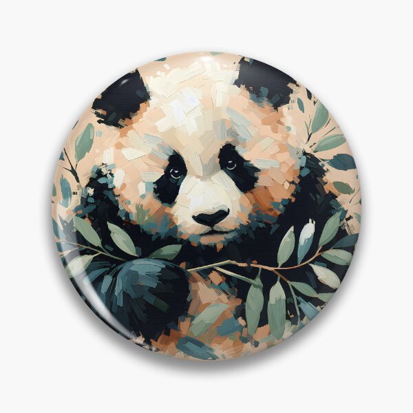 Item preview, Panda Impressionism Painting designed and sold by Eclectic Monkey.