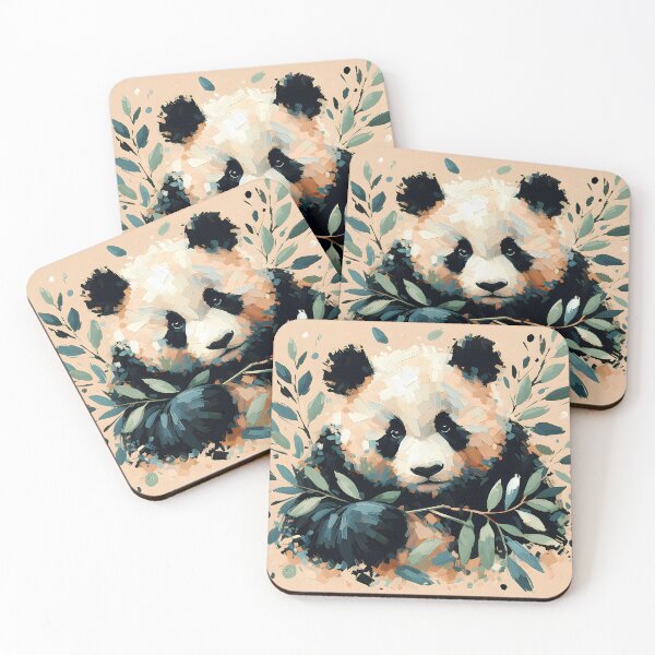 Item preview, Panda Impressionism Painting designed and sold by Eclectic Monkey.