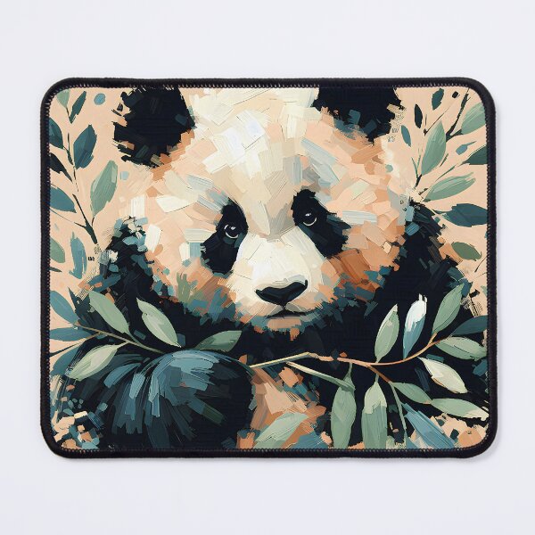 Item preview, Panda Impressionism Painting designed and sold by Eclectic Monkey.