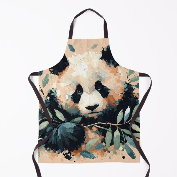 Item preview, Panda Impressionism Painting designed and sold by Eclectic Monkey.