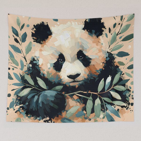 Item preview, Panda Impressionism Painting designed and sold by Eclectic Monkey.