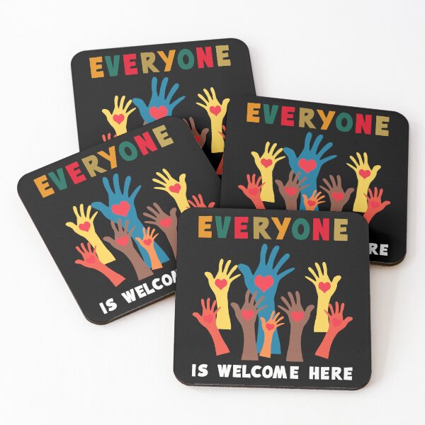 Item preview, Everyone Is Welcome Here Idaho Teacher Diversity Support Fist Hand designed and sold by Artifyo.