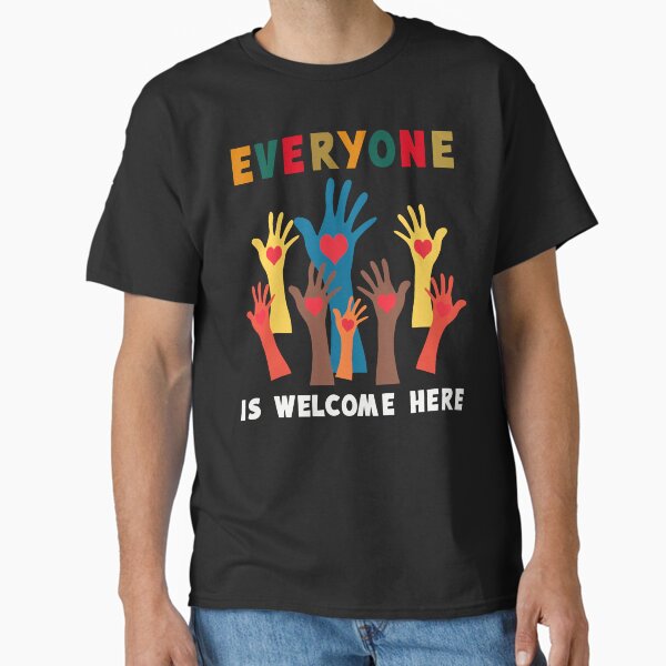Item preview, Everyone Is Welcome Here Idaho Teacher Diversity Support Fist Hand designed and sold by Artifyo.