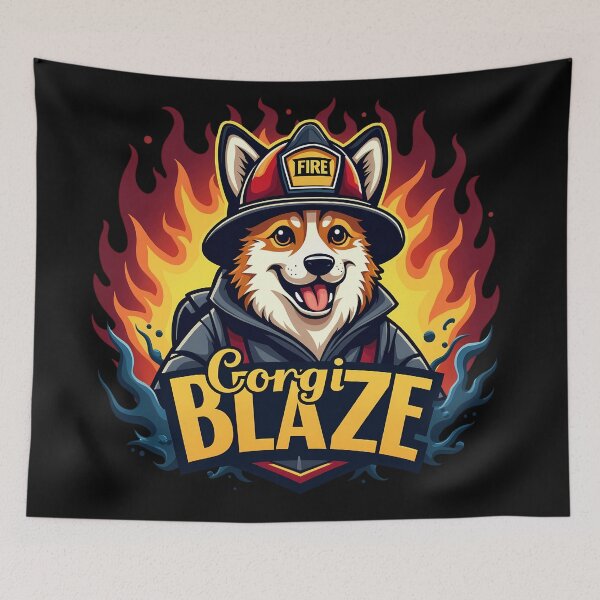 Item preview, Firefighter Corgi – Corgi Blaze Rescue Spirit designed and sold by zoughlal.