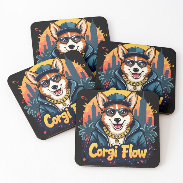 Item preview, Rapper Corgi – Corgi Flow Hip-Hop Vibes designed and sold by zoughlal.